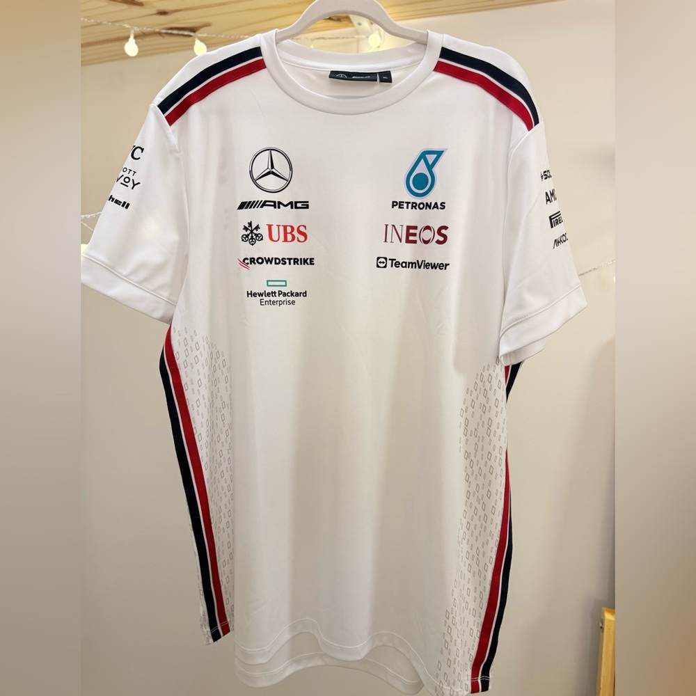 🌾 Mercedes‎ AMG Petronas Men's White and Red Tee